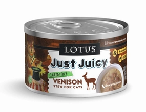 Lotus Wet Cat Food Grain-Free Just Juicy Venison Stew grain free wet cat food,senior cat wet food,cat pt