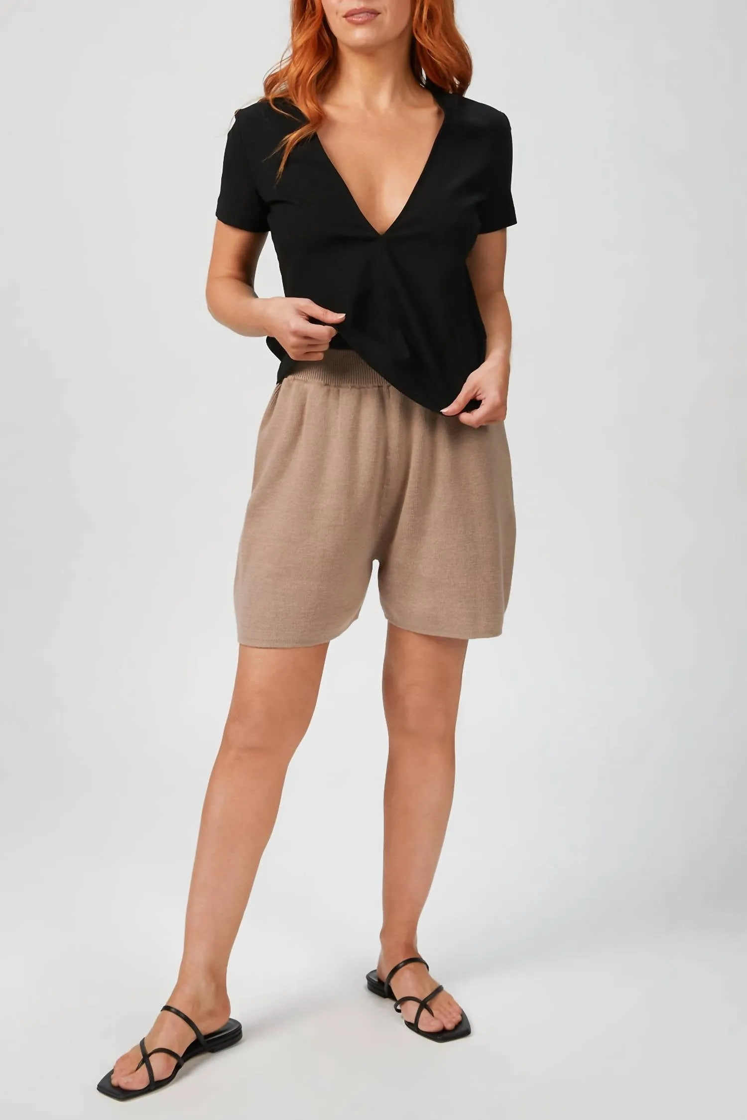 Lounge Shorts In Almond