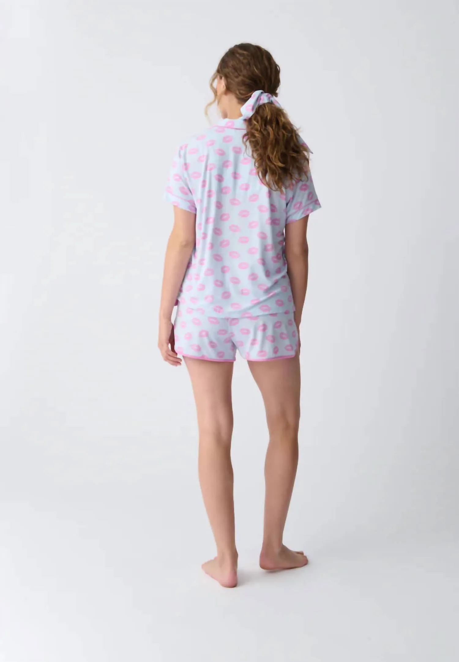 Lovely Dreams Pajama Set In Light Blue