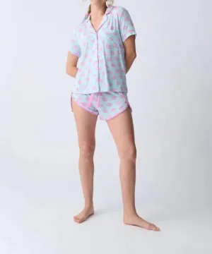 Lovely Dreams Pajama Set In Light Blue