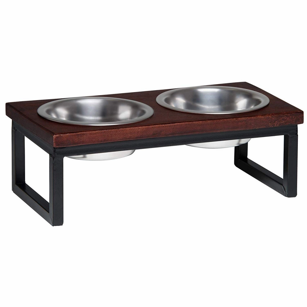 Loving Pets Wooden Layton Diner Dog Bowl cat supplies,cat essentials,cat accessories