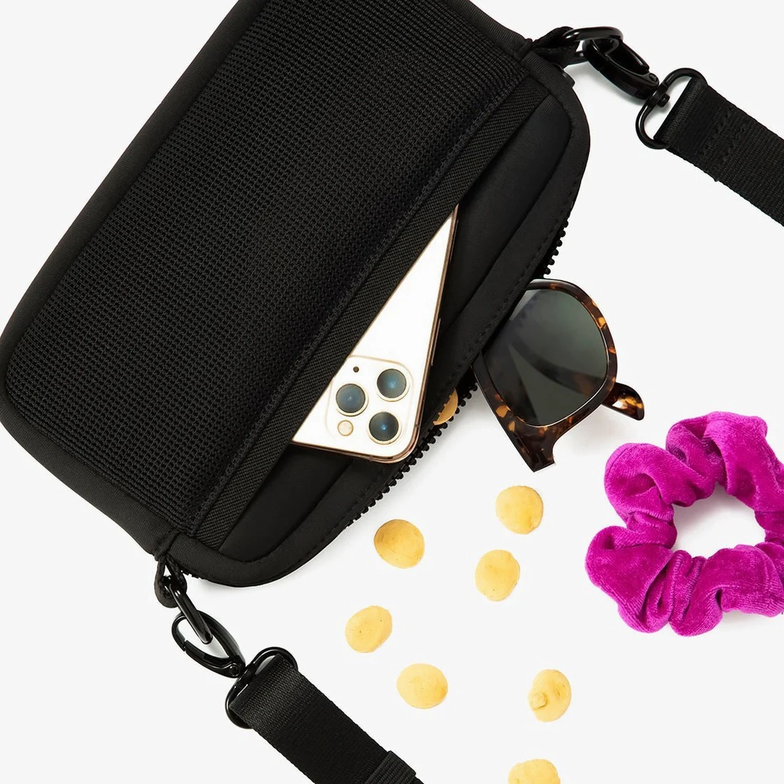 Lucy&Co Crossbody Treat Bag: Black