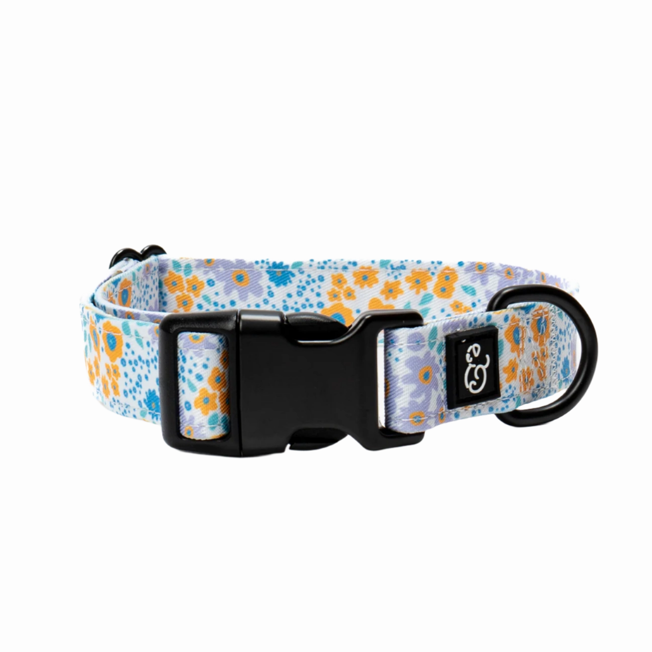 Lucy&Co Dog Collar: Among the Wildflowers dog collar,leather dog collar,adjustable dog collar