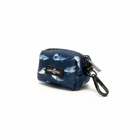 Lucy&Co Dog Poop Bag Holder: Shark Attack dog business cards,pet business supplies,doggie storefront