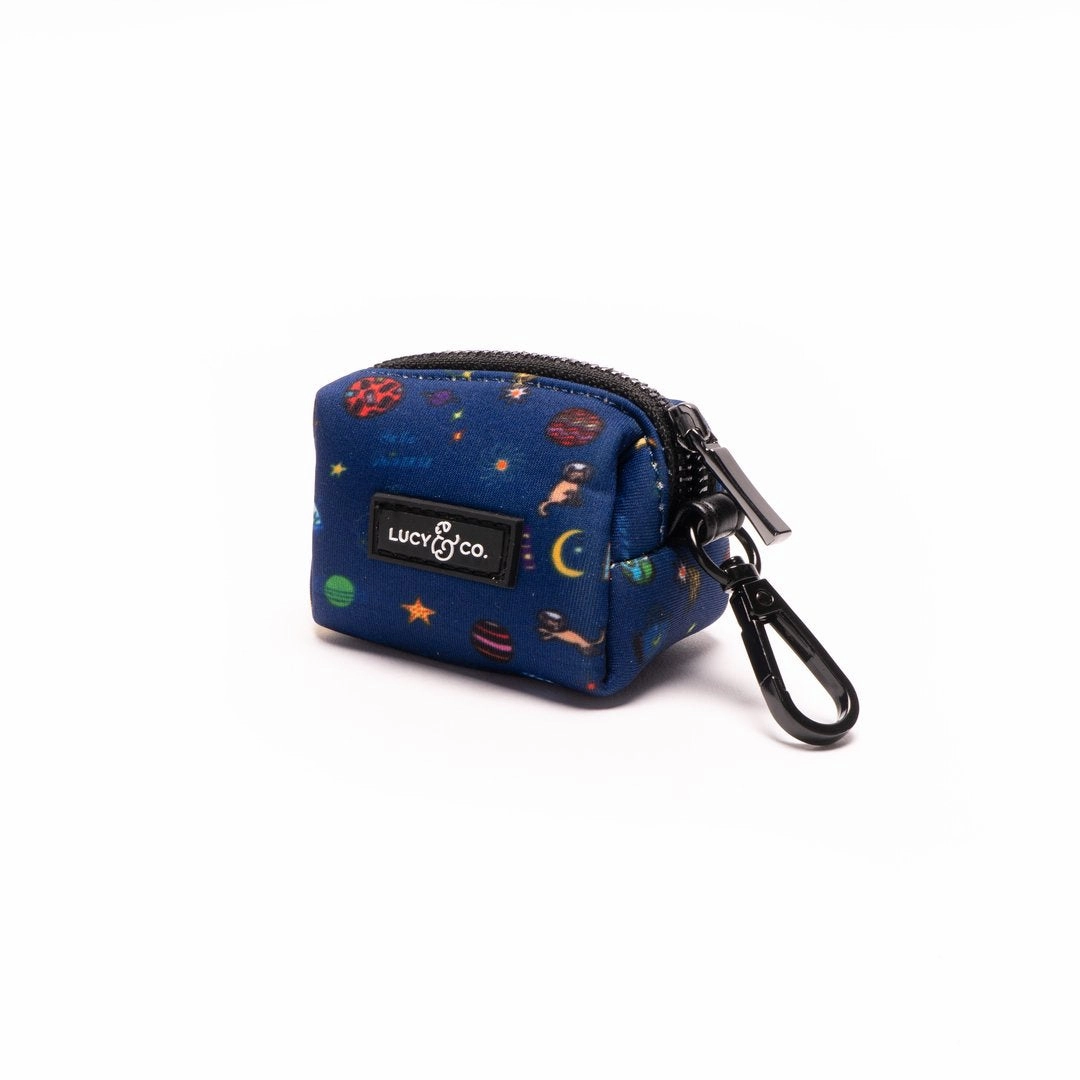 Lucy&Co Dog Poop Bag Holder: The Space Doodle dog business cards,pet business supplies,doggie storefront