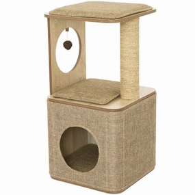 Lulus World Lu-Cubox High Cat Tree cat scratching post,cat scratch pad,cat furniture scratcher