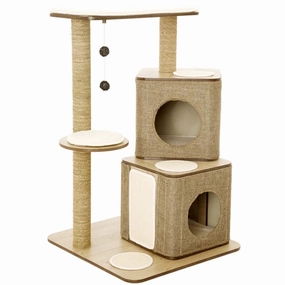 Lulus World Lu-Cubox Twin Base Cat Tree cat scratching post,cat scratch pad,cat furniture scratcher