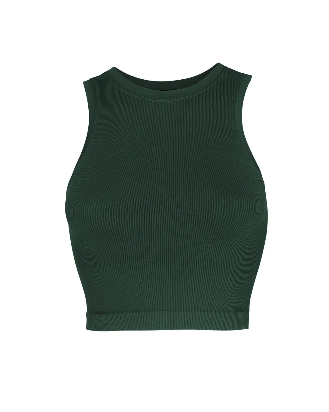 LUMINOUS Ribbed Vest | Dark Green