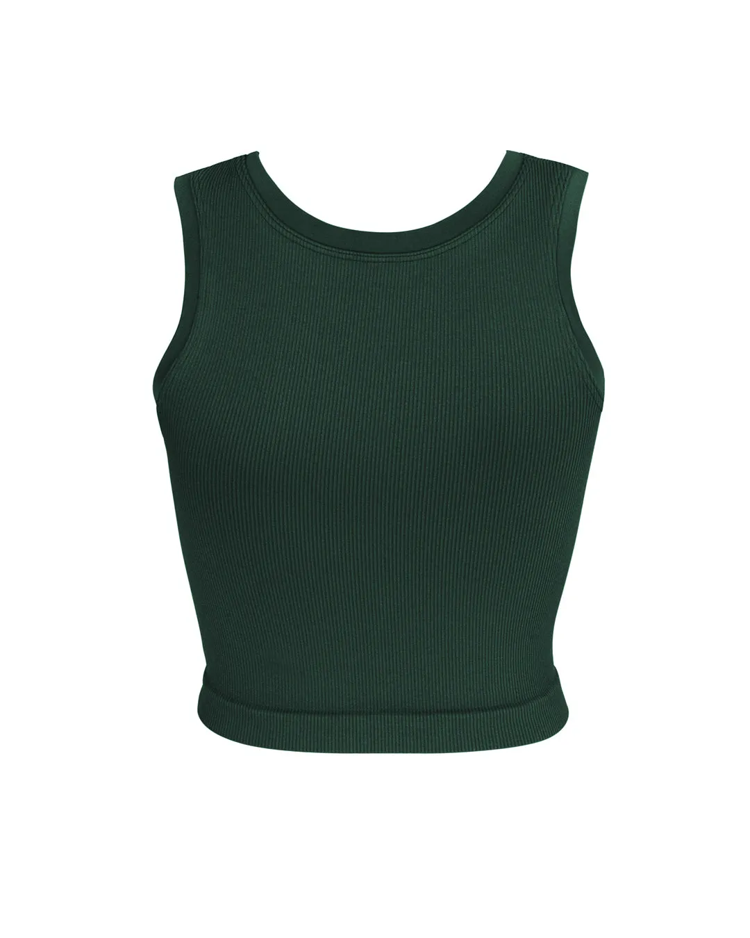 LUMINOUS Ribbed Vest | Dark Green