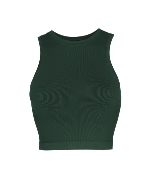 LUMINOUS Ribbed Vest | Dark Green