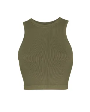 LUMINOUS Ribbed Vest | Olive