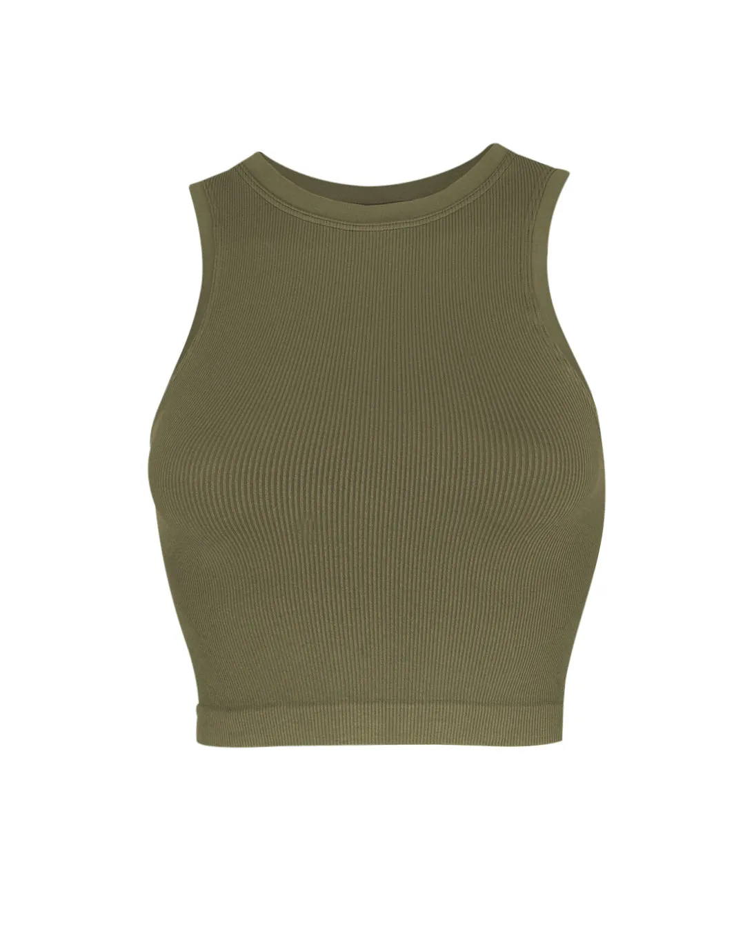 LUMINOUS Ribbed Vest | Olive
