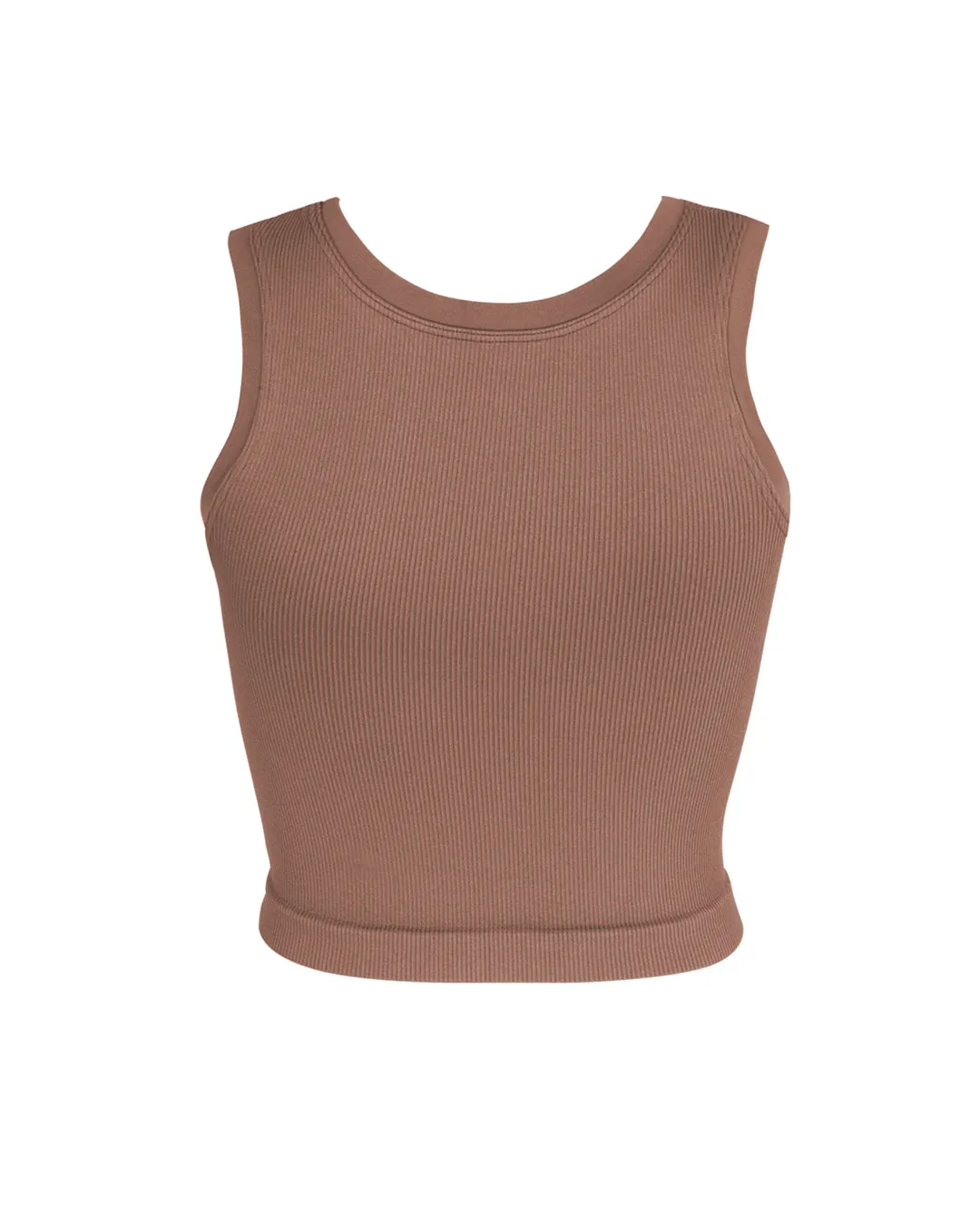 LUMINOUS Ribbed Vest | Rusty Pink