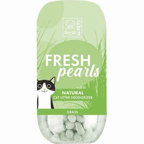 M Pets Fresh Pearls Natural Cat Litter Deodoriser (Grass) cat odor eliminator,cat cleaner spray,cat deodorizer