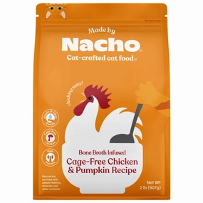 Made By Nacho Bone Broth Infused Cage-Free Chicken & Pumpkin Recipe cat toys and food,complete cat care,all in one cat kit