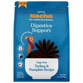Made By Nacho Digestive Support Cage-Free Turkey & Pumpkin Recipe cat supplies,cat essentials,cat accessories
