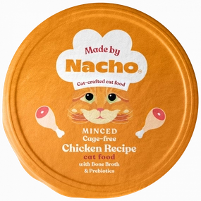 Made By Nacho Minced Cage-Free Chicken Recipe Cat Food With Bone Broth & Prebiotics cat toys and food,complete cat care,all in one cat kit