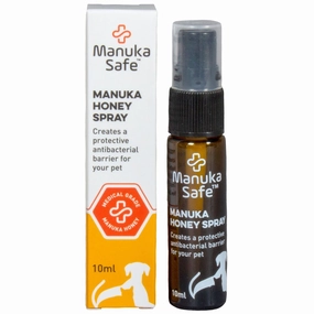 ManukaSafe Manuka Honey Spray For Pets 10ml (Exp May 2023) small pet habitat,pet cage accessories,small animal home