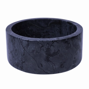 Marble Dog Bowl - Black dog bowl,slow feeder,pet food dish
