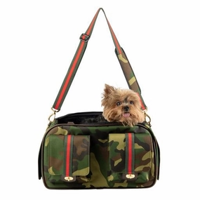 Marlee 2 Camo with Stripe Carrier dog travel crate,airline approved dog carrier,dog transport bag
