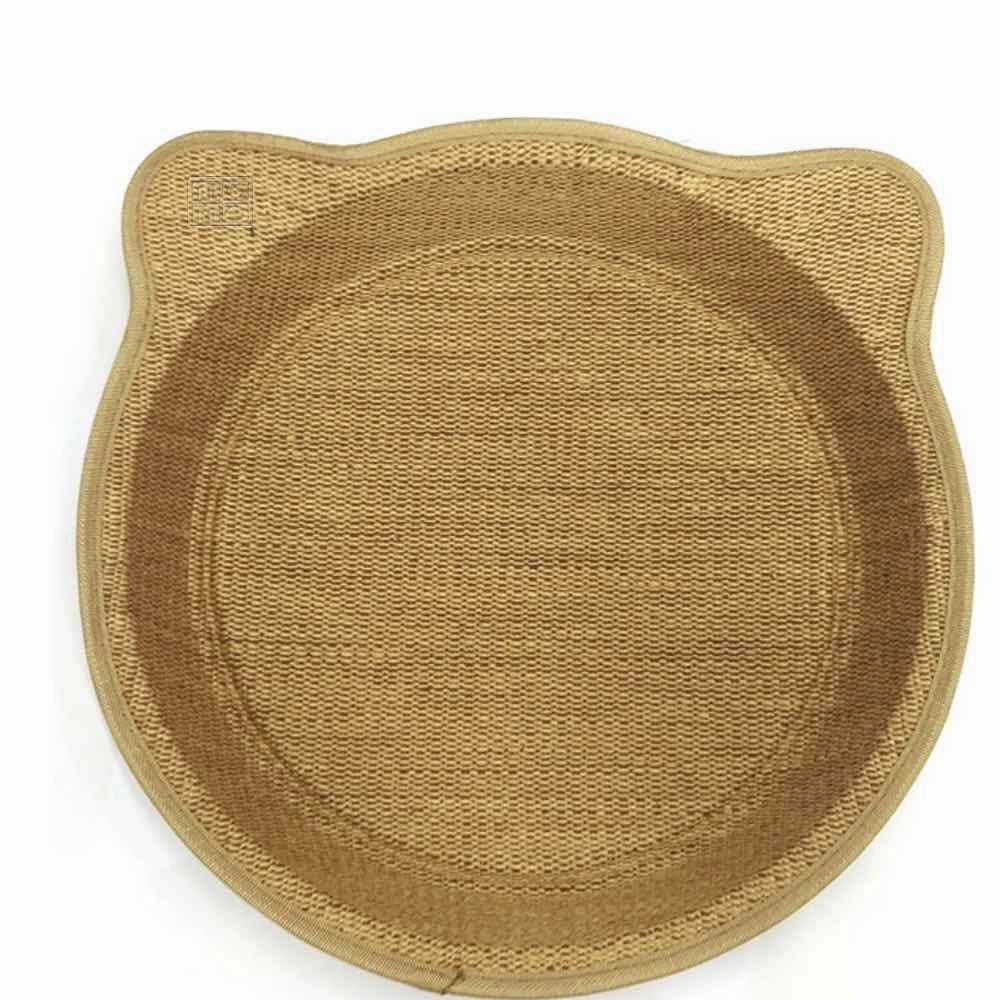 Marukan Cat Shape Hemp Scratching Tray For Cats