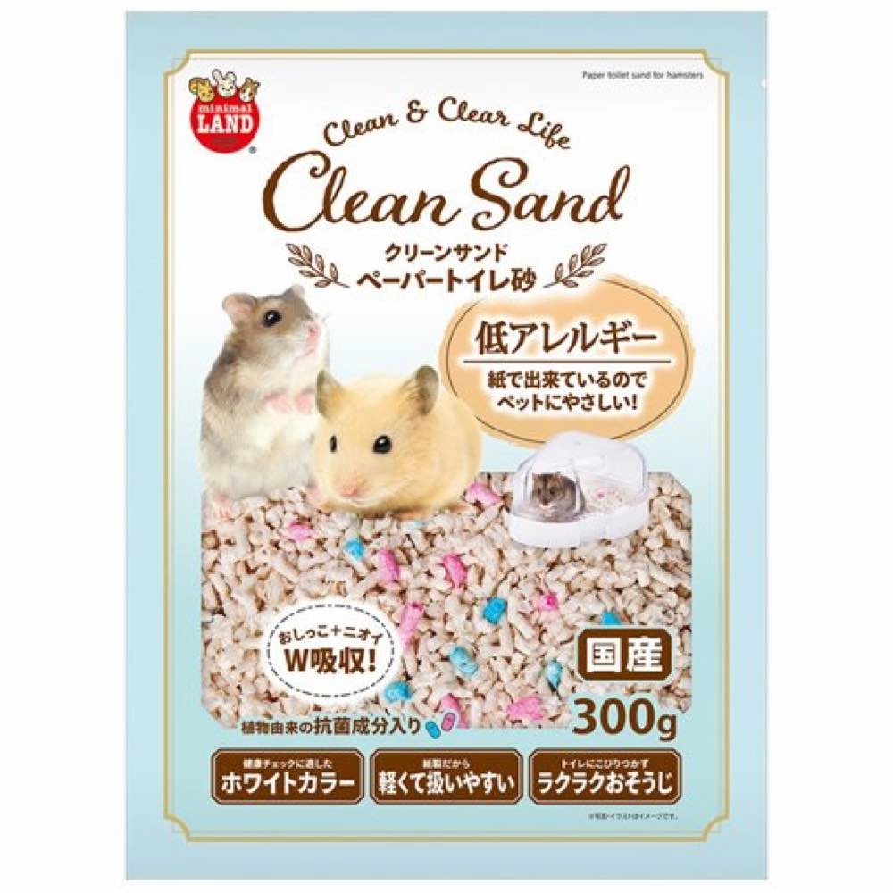 Marukan Clean Toilet Paper Sand For Hamsters 300g rabbit habitat,small animal tunnel,bunny supplies