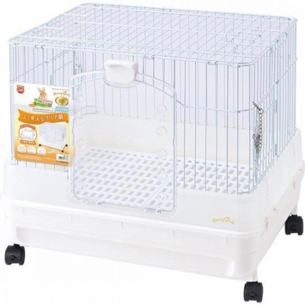 Marukan Easy Clean Rabbit Cage (White) rabbit habitat,small animal tunnel,bunny supplies
