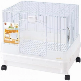 Marukan Easy Clean Rabbit Cage (White) rabbit habitat,small animal tunnel,bunny supplies