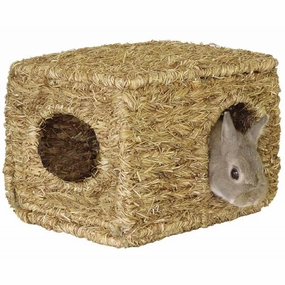 Marukan Natural Straw House rabbit habitat,small animal tunnel,bunny supplies