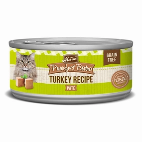 Merrick Purrfect Bistro Grain Free Premium Soft Canned Pate Adult Wet Cat Food, High Protein Turkey Recipe cat toys and food,complete cat care,all in one cat kit