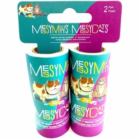Messy Mutts & Cats Pet Hair Lint Roller Refills 2pc dog shampoo,pet wipes,dog cleaning spray