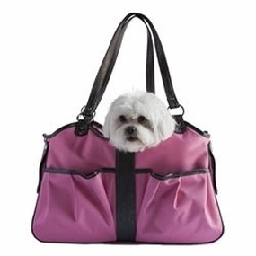 METRO 2 Pink & Black Carrier dog travel crate,airline approved dog carrier,dog transport bag