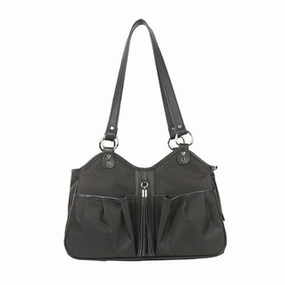 Metro Sable With Black Leather Trim & Tassel dog travel crate,airline approved dog carrier,dog transport bag