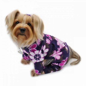 Midnight Garden Fleece Turtleneck Dog Pajamas dog underwear,dog diaper,pet undergarments
