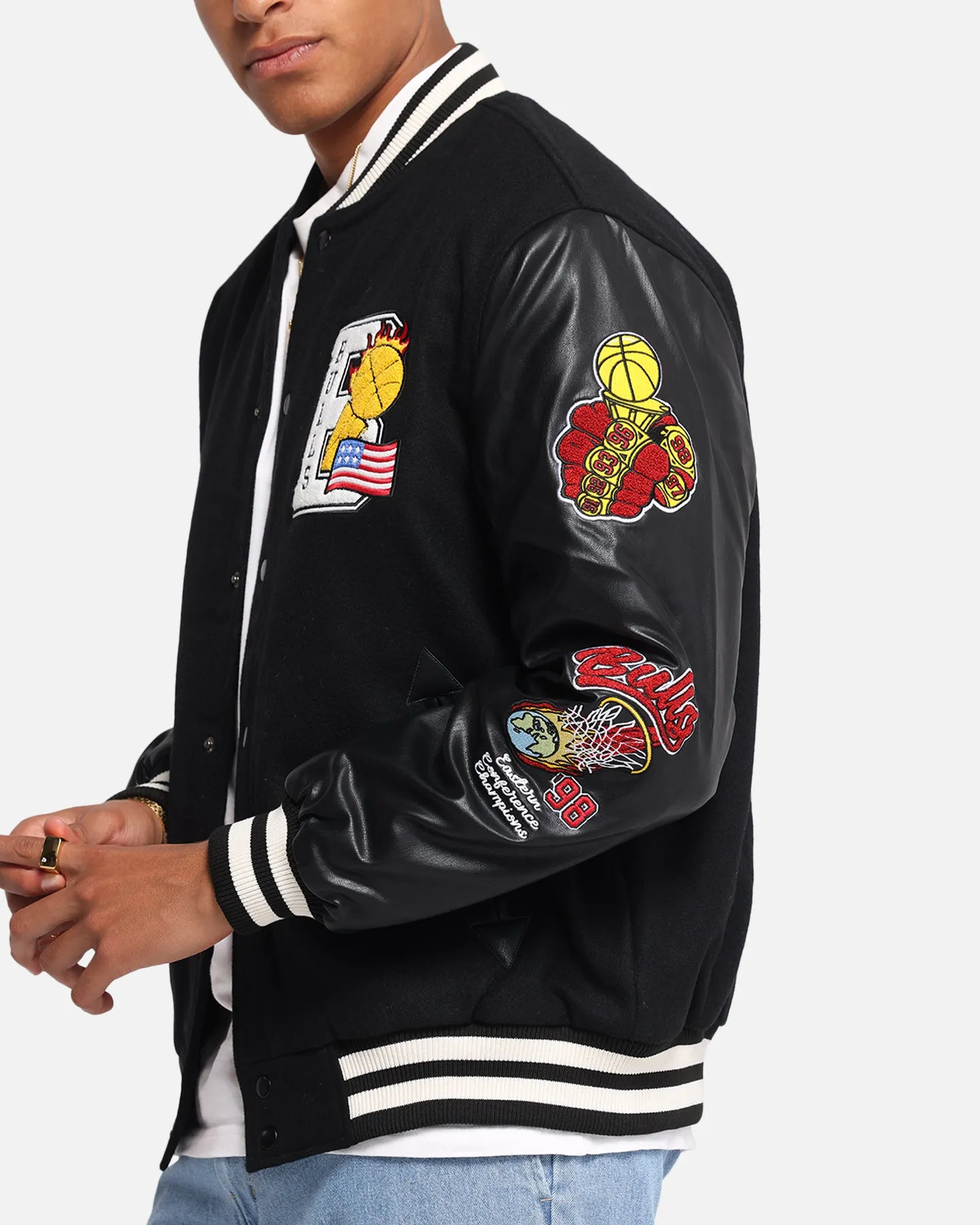 Mitchell & Ness Chicago Bulls Ignite Champions Varsity Jacket Black
