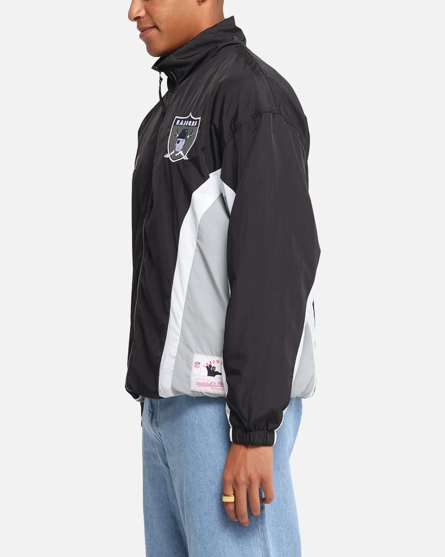 Mitchell & Ness Las Vegas Raiders Nylon Track Jacket Black/Grey
