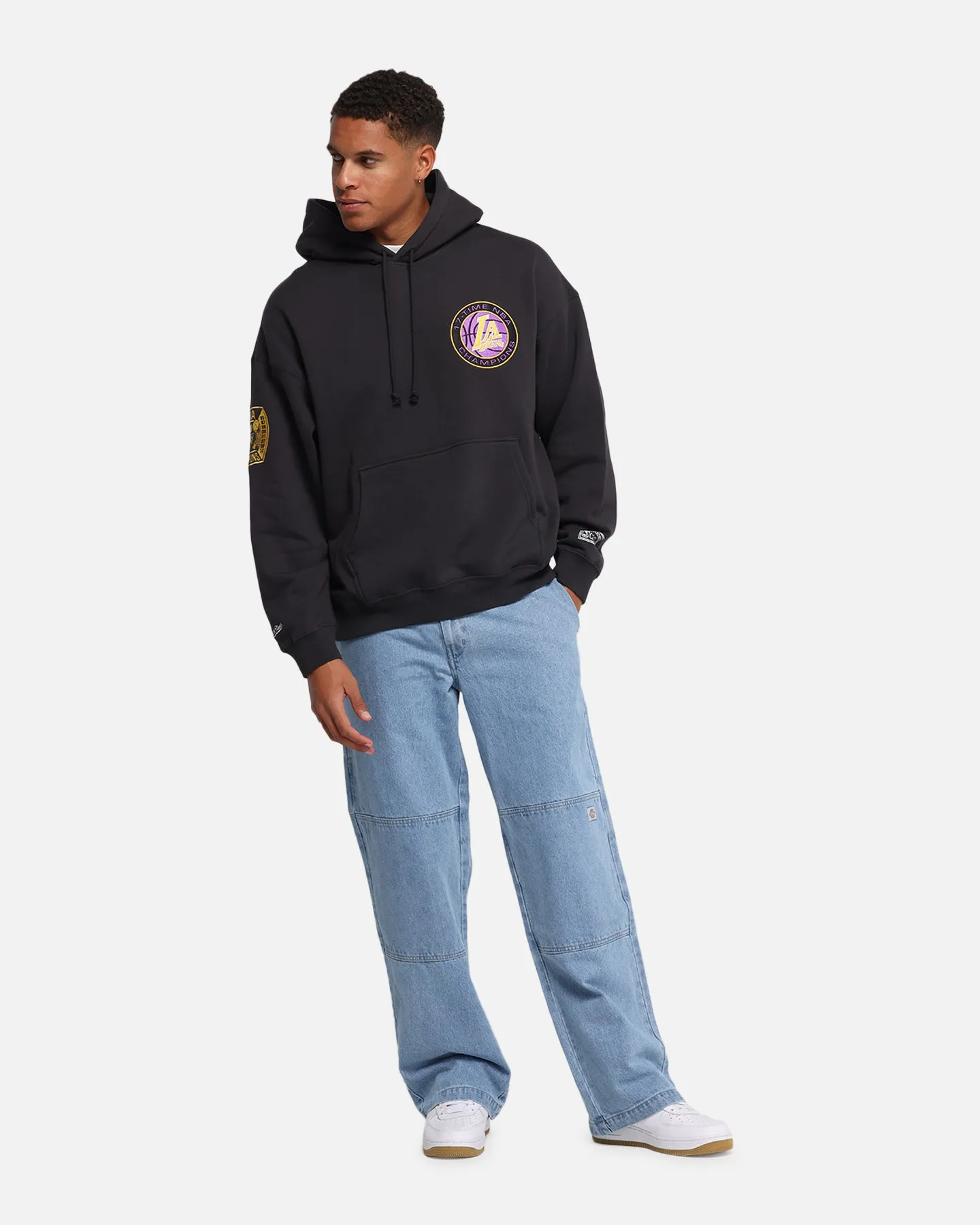 Mitchell & Ness Los Angeles Lakers National Champions Hoodie Faded Black