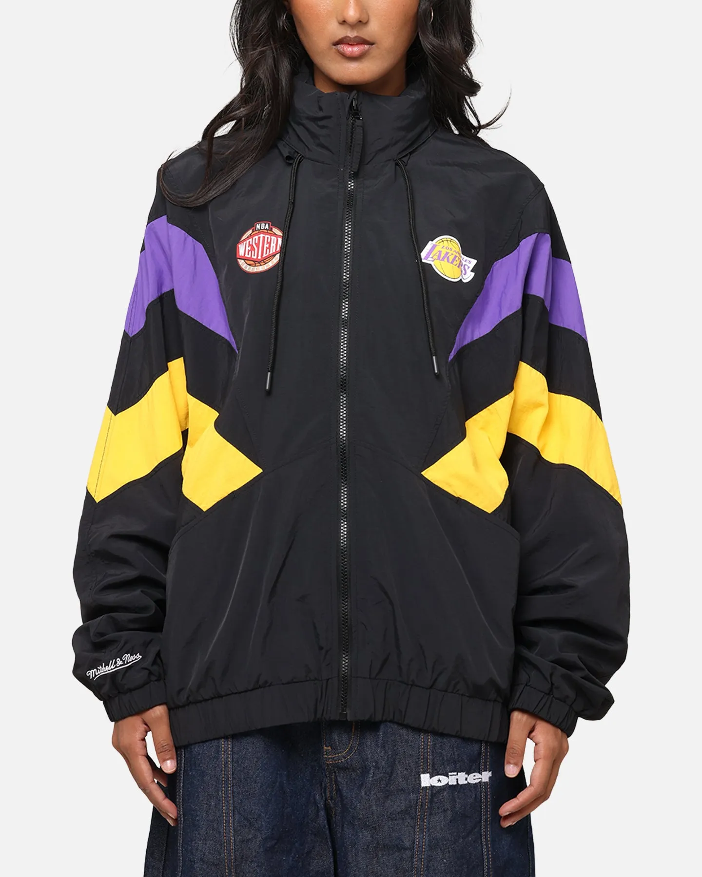 Mitchell & Ness Los Angeles Lakers Spray Jacket Black/Purple/Yellow