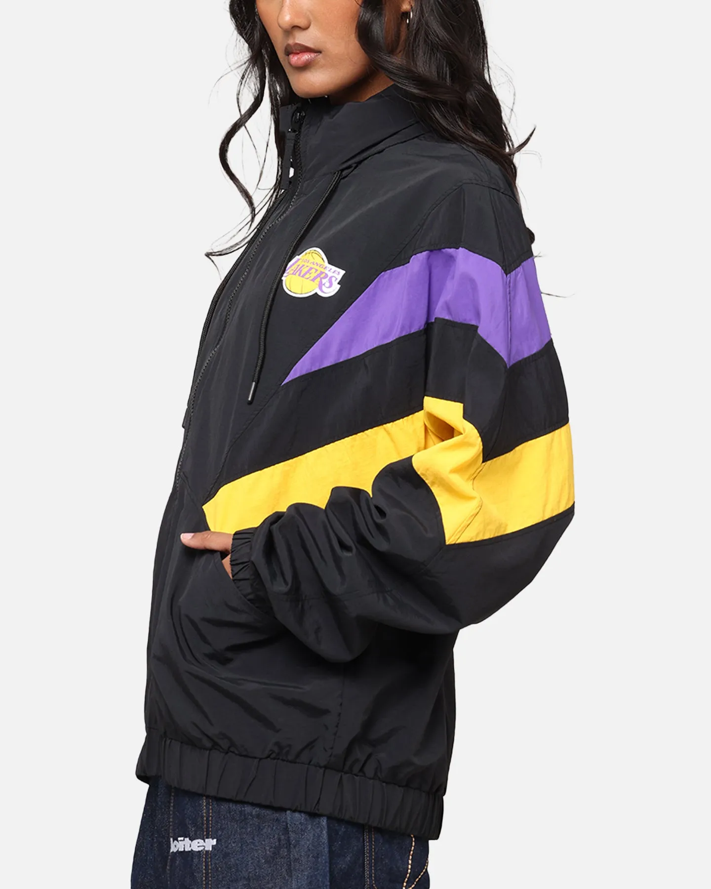 Mitchell & Ness Los Angeles Lakers Spray Jacket Black/Purple/Yellow