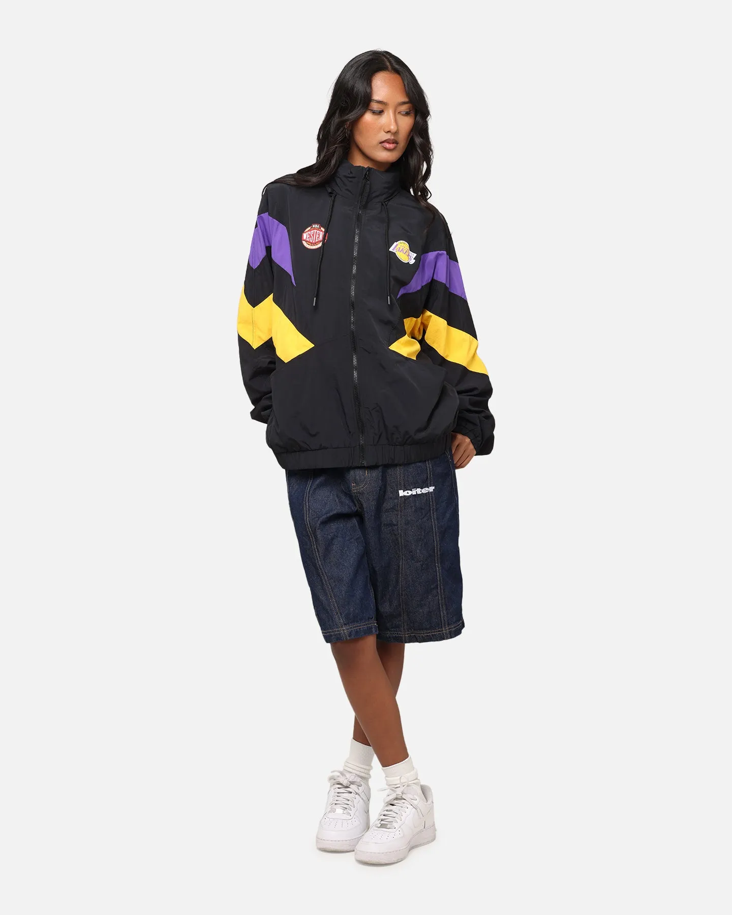 Mitchell & Ness Los Angeles Lakers Spray Jacket Black/Purple/Yellow