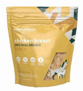 Momentum Single Ingredient Topper - Freeze-Dried Chicken Breast 3.75oz bag puppy food,chew toy for puppies,small dog treats