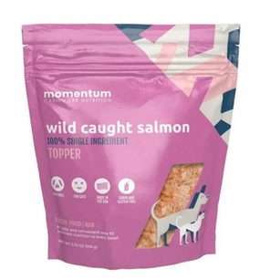 Momentum Single Ingredient Topper - Freeze-Dried Salmon 3.75oz bag puppy food,chew toy for puppies,small dog treats