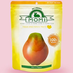 Momi Freeze Dried Papaya Rabbit Treats 15g parrot cage,small bird perch,exotic pet bird
