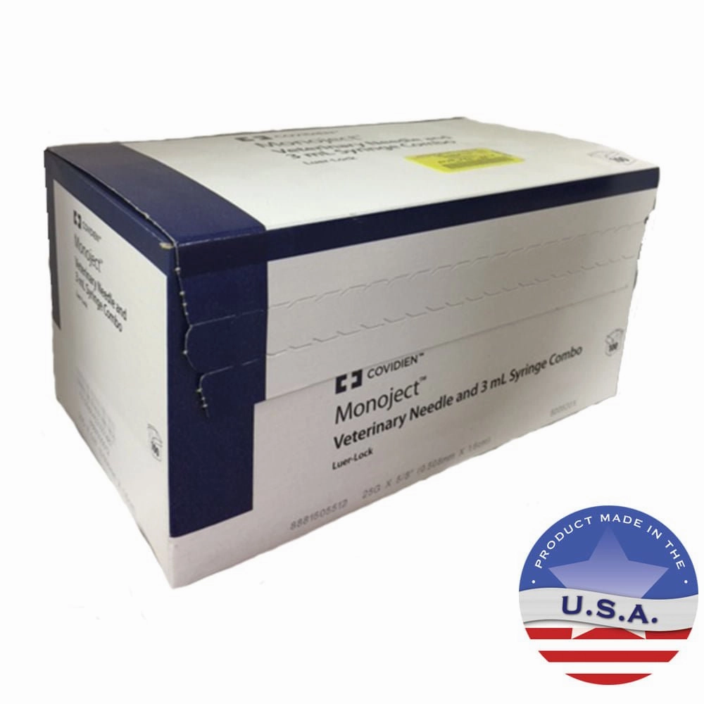 Monoject Luer-Lock (LL) Syringe with Needle Combo soft chew treat,chewy dog snacks,tender bites for dogs