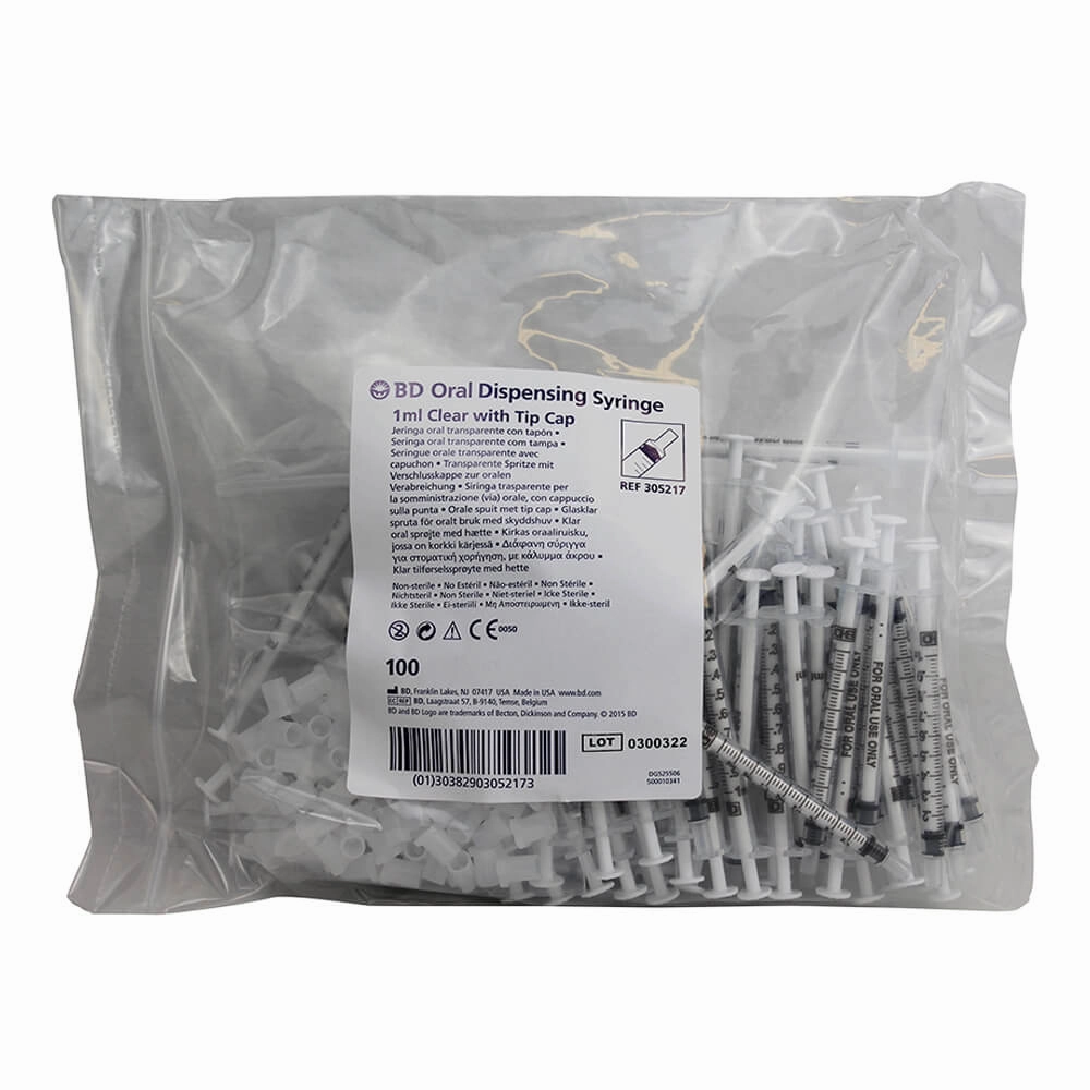 Monoject Oral Dispensing Syringe - Clear with Tip Cap, 100 ct organic dog treat,hypoallergenic dog snack,specialty pet treat