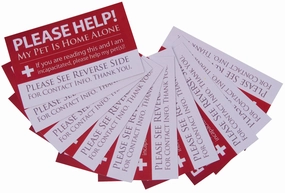 My Pet Is Home Alone! Wallet Card, 10 pack soft chew treat,chewy dog snacks,tender bites for dogs
