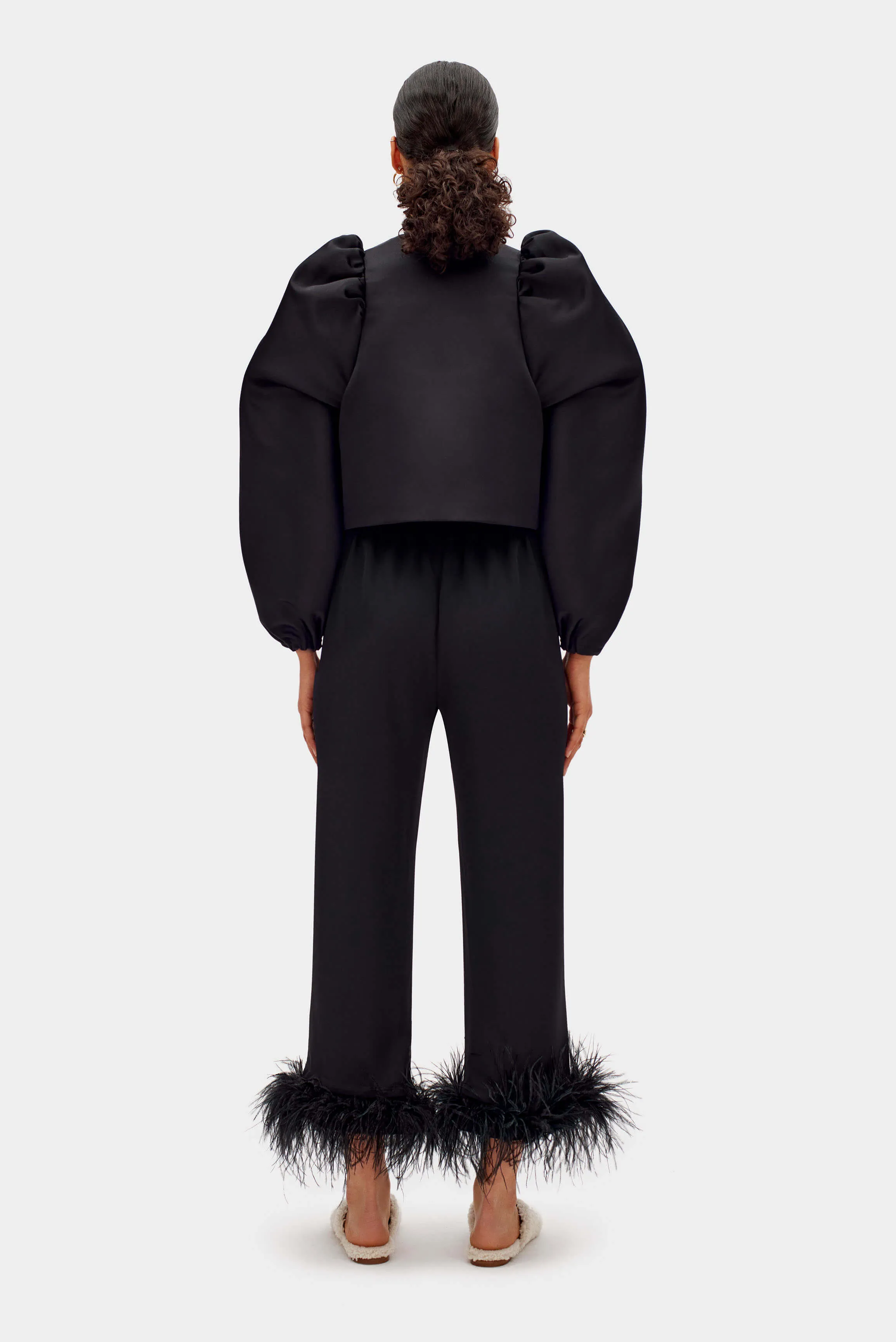 Mystery Puff Jacket in Black