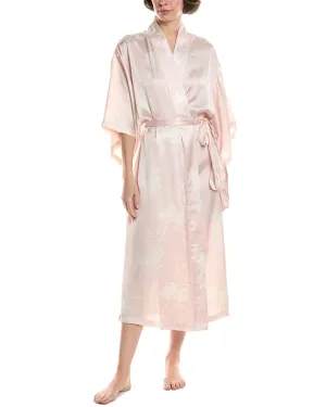 NATORI EDIT Lily Printed Satin Icon Robe