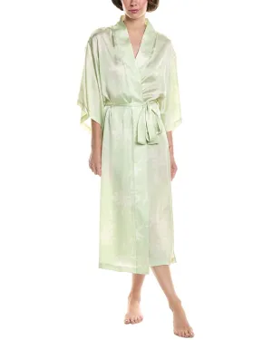 NATORI EDIT Lily Printed Satin Icon Robe