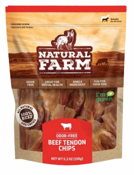 Natural Farm Beef Tendon Chips 5.2oz Bag pet id tag,personalized dog tag,engraved cat id